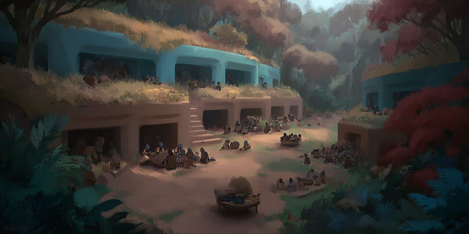 Un village de cent âmes